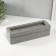 The casket to the leatherette to the clock 6 "gray" branches 9.5x30.5x8 cm