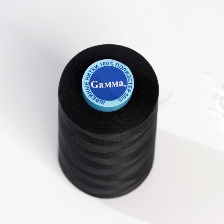 Threads 50/2, 5000 yard, black color-2
