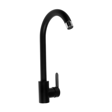 Kitchen mixer Zein Z2388, cartridge ceramics 40 mm, stainless steel, stone-black-3