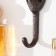 Hook decorative cast iron "cat" 14x4.5x3.6 cm