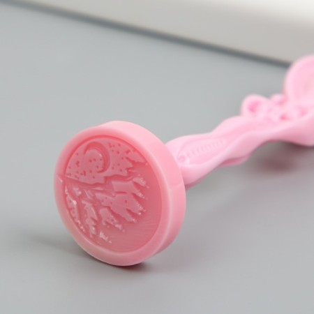 Printing for wax with a plastic handle "Night in the mountains" 2.5 cm-3