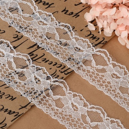 Capricon lace, 35 mm × 10 ± 1 m, white color-1