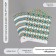 Scrapbooking paper "Mosaic" density 180 grams set 10 pcs 15.5x17 cm