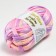 Knitted yarn 95% cotton, 5% elastan "Lentino melange" 100 g 30 m color 22 22