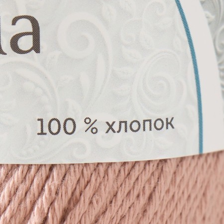 Yarn "Alma" 100% cotton 170m/50g (067 powder)-3