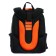 School backpack 38 x 30 x 16 cm, ergonomic back, Stavia "Super Car", black/orange