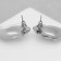 Earrings with pearls "exclus" velvet, silver color