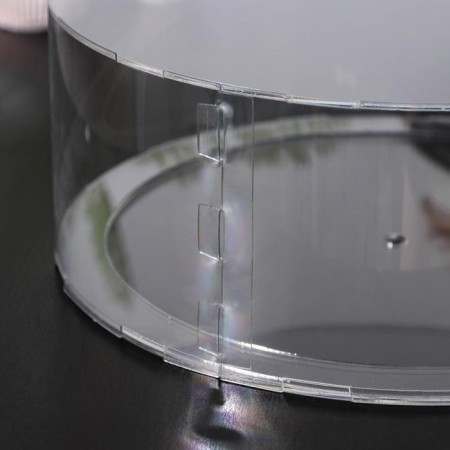 Falseyarus for the cake, cylinder, d = 25 cm, h = 12 cm, the color is transparent-2