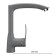 Kitchen mixer Ulgran U005-342, graphite color