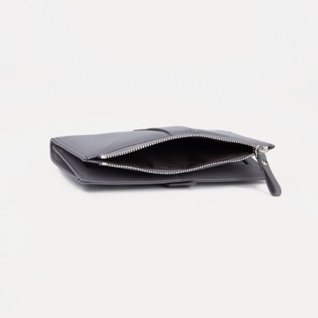 Women's wallet on the button, gray color-2