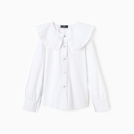 Blouse for girls, white color, height 128 cm