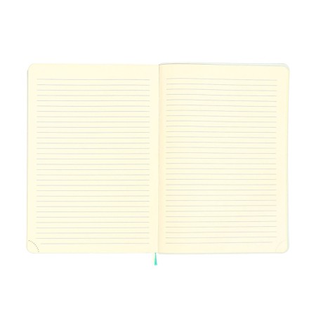 Dated diary 2024 A5 176 sheets, Devente.nobile, soft cover of artificial leather, lies, cream block 70 g/m2, turquoise block-13