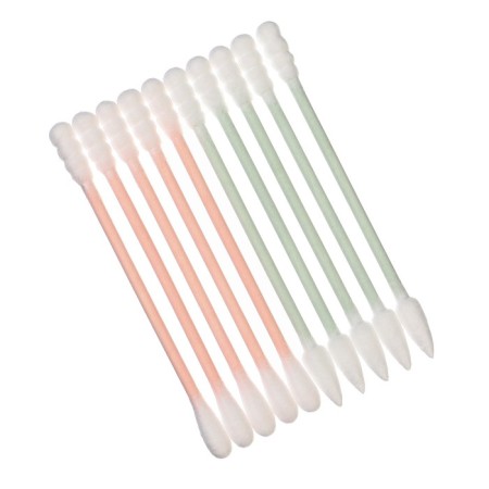 Cotton sticks in the tube 200 pcs., Tip - spiral | Sharp | Classic, cotton/color. Drum 98294-4
