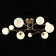 Ceiling EVOLUCE lamp. Sle2211-302-09. Fantini. 9x5 W, G9, 4000K, 100x100x25 cm, brass color