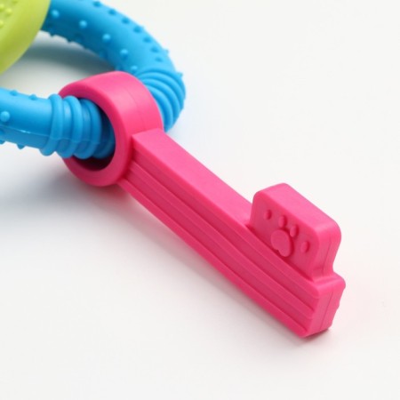 Chewing toy "Always together!", TPR, 18.5 cm, palm/circle/key-2