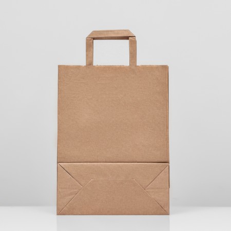 Craft bag without printing, with flat handles of 24 x 12 x 32 cm-1