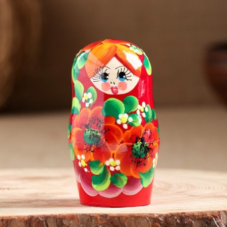 Matryoshka 5 puppet "Katerina Spring" 14-15 cm, manual painting-2