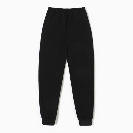 Pants children's combing, black color, height 128-134 cm (34-36)-3