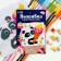 Cross -stitching "Sweet Panda", a set for creativity, 15 x 15 cm