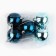 Christmas balls New Year, for the New Year, D = 6 cm, 5 pcs., Blue and blue color