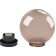 Lamp Garden Era "Shar" E27, IP44, 60W, 200x200x210 mm, black