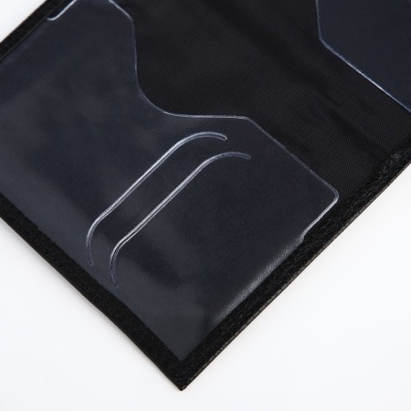 Cover for passport, black color-5