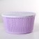 Storage basket with a “weaving” lid, 25 × 12.5 cm, color mix