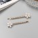 Invisible hair "Gloria" (set 2 pcs) flower, 6 cm, gold