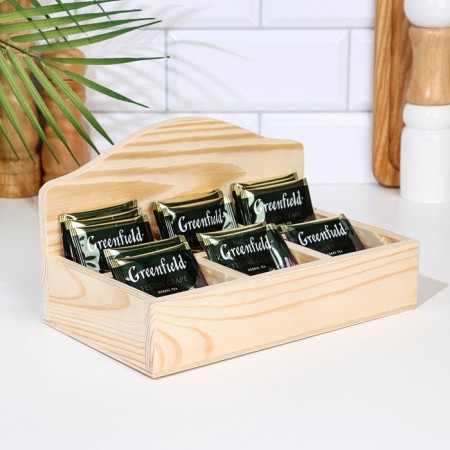 Tailed bags stand with 6 compartments 235x140x50mm