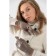 Gloves are female, dimensionless, without insulation, beige color