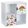 Rabberry with the doors "Dinosaurs", 60 × 60 cm, white color