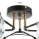 Svetogor chandelier "Light" 6x60W E27 Black 64x64x21cm