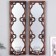 Climber Plastic, glass for 1 candle "Mirror patterns" set 2 pcs D-4 cm bronze 8x13x40 cm 90688