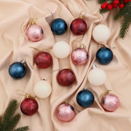 Set of balls plastic D-5 cm, 16 pcs "Astrid Assort" mix
