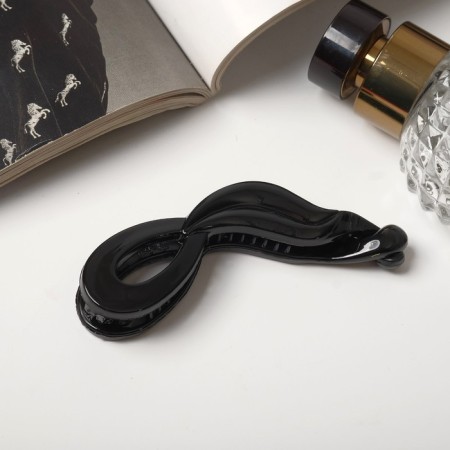 Hair banana "Classic" loop, 10 cm, black