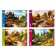 Album for drawing A4, 40 sheets, on the crest, "picturesque corners", covered cardboard, perforation for separation, block 100 g/m2, mix
