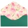 Envenue for money "for the most beautiful!" peonies, embossing, 19 x 9 cm