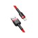 Baseus cable, Lightning - USB, 2.4 A, PVC braid, 1 m, black and red