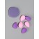 Set of sponge d/makeup 7 pcs: drop 6 pcs, 1 flat down in the layer foot Latex mix qf