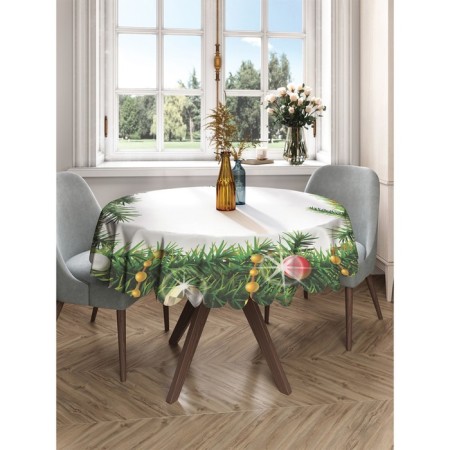 The tablecloth "Christmas vignette", round, Saten, d = 150 cm-2