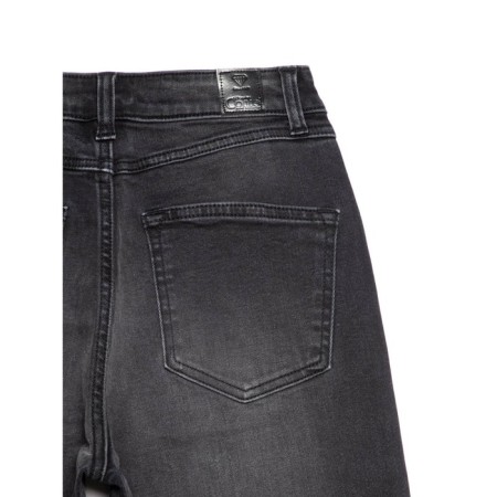 Women's jeans with a high landing CONTE Elegant Mom Fit, size S, color Washed Black-10