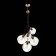 Suspended EVOLUCE lamp. Sle103103-06. Satturo. 6x60 watts, E27, 35x35 cm, golden color