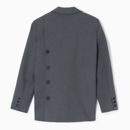 Women's jacket with buttons on the back of Mist, R.S-M, graphite-7
