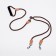 Land 8 mm with a pack for 2 dogs, polyester and genuine leather, 73 + 2x57 cm, brown