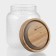 Glass Bank for bulk products with a Winnie wooden cover, 600 ml, 9 × 12 cm