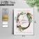 A postcard on watercolor cardboard “Dream this winter”, a wreath, 8 x 6 cm, New Year