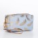Cosmetic bag with lightning, blue color