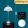 Hand lamp with lampshade Risalux "Malawi" Modern, E14, 40 W, Chrome, 24 × 24 × 49.5 cm