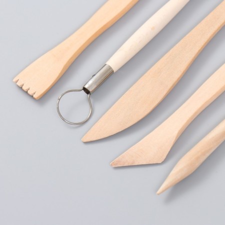 Tools for creativity set of 5 pcs wood, metal 8x14.5 cm-1