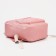 Set of backpacks on lightning from textiles, cosmetic bags, pencil case, pink color